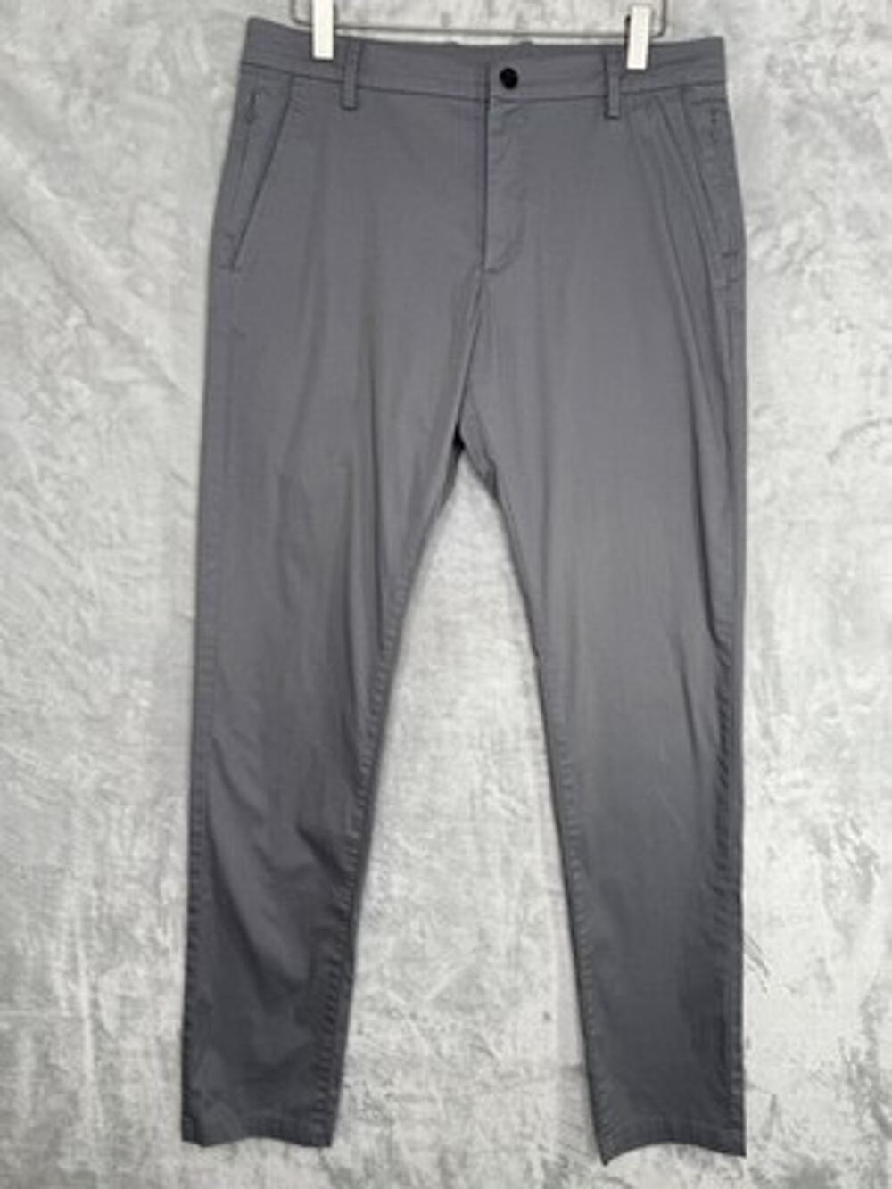 Birddogs Boomstick Pants Mens 32x34 Gray Lined Stretch Zip Pocket Chino Golf